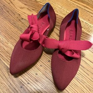 Rothy’s- Mary Jane Bow Flat Cinnamon Red